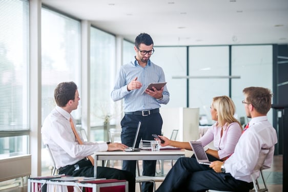 Board meeting in a modern office